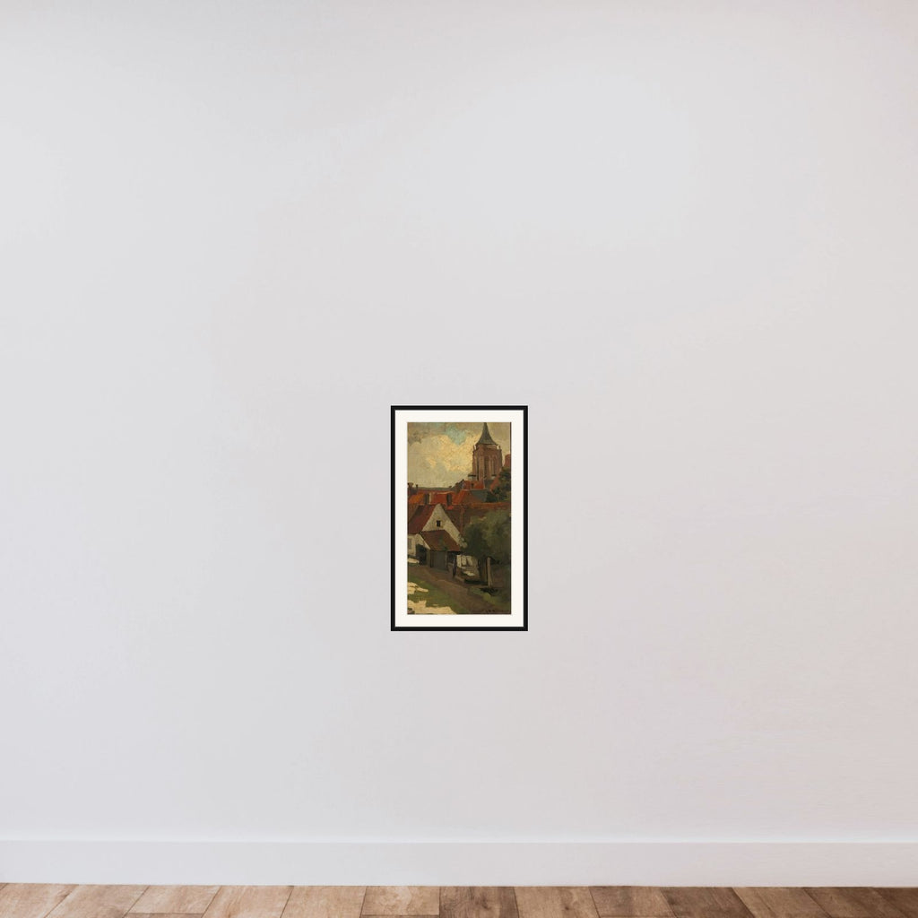 The Tower of Gorkum framed — shown to scale