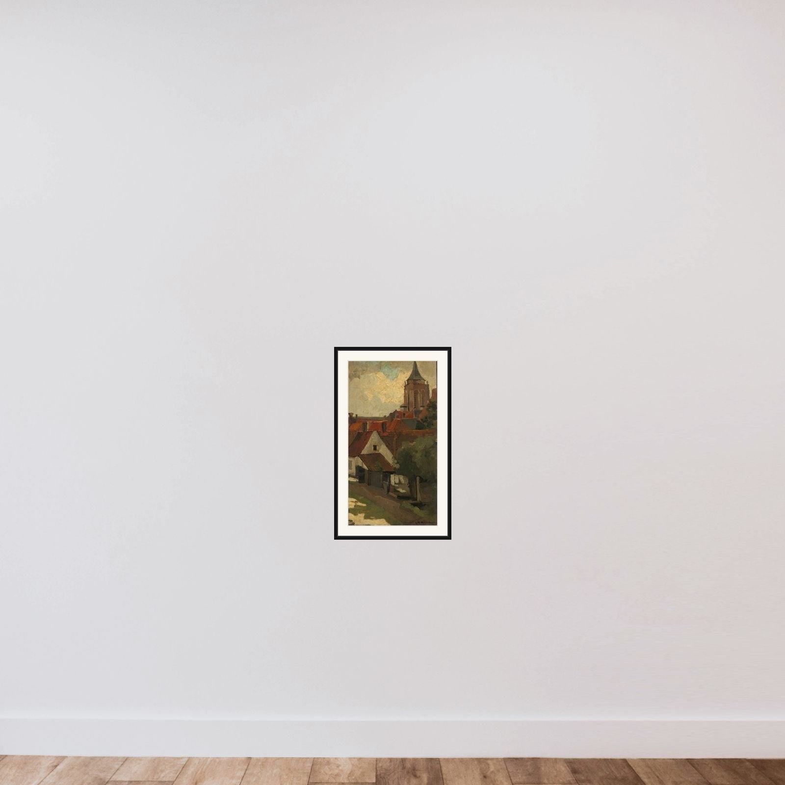 The Tower of Gorkum framed — shown to scale