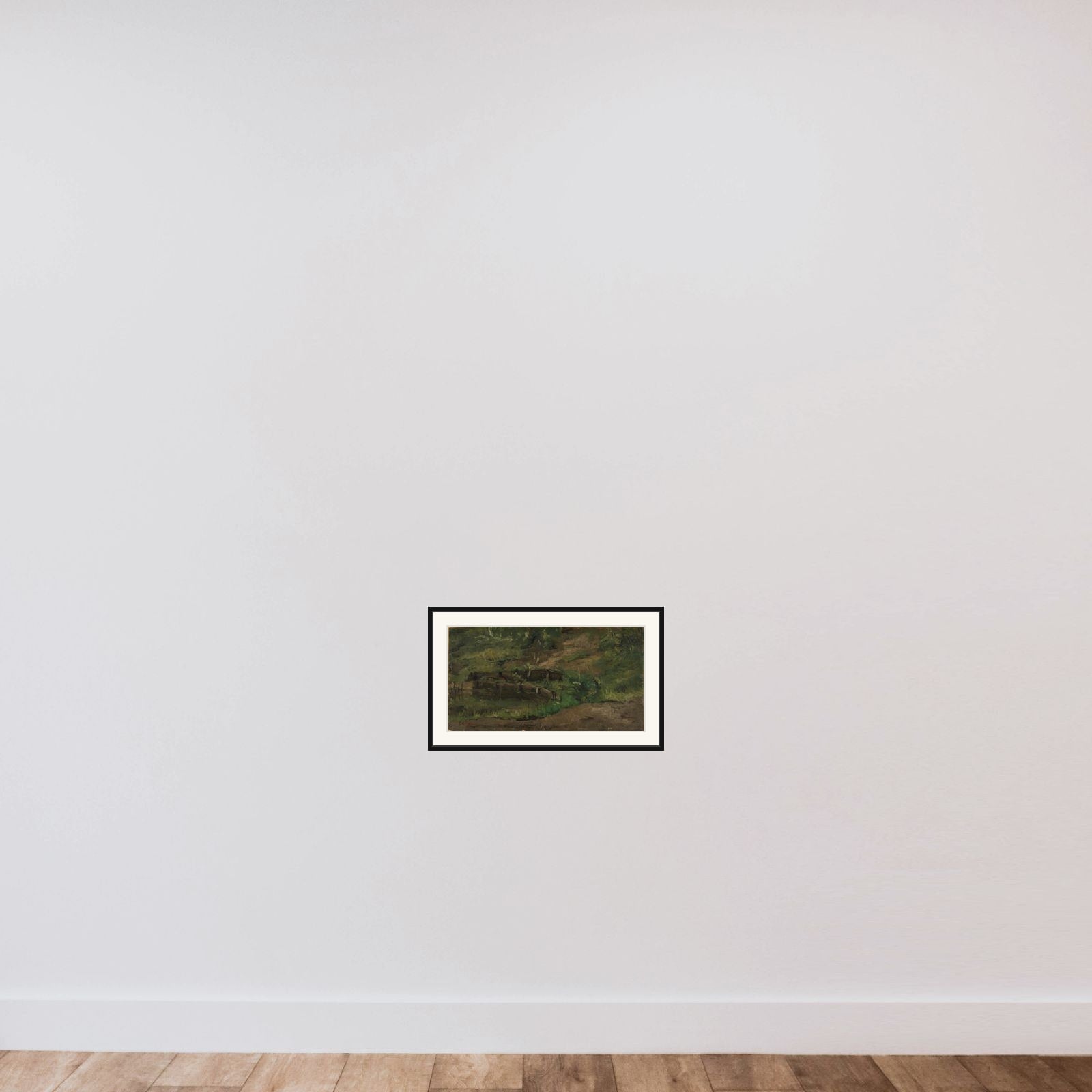 Meadow Landscape framed — shown to scale