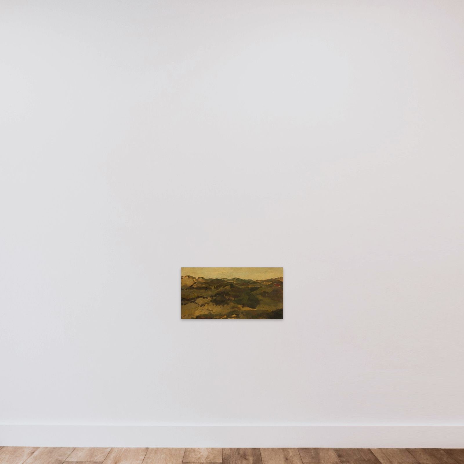 A Heath Landscape, Presumably in Drenthe unframed — shown to scale