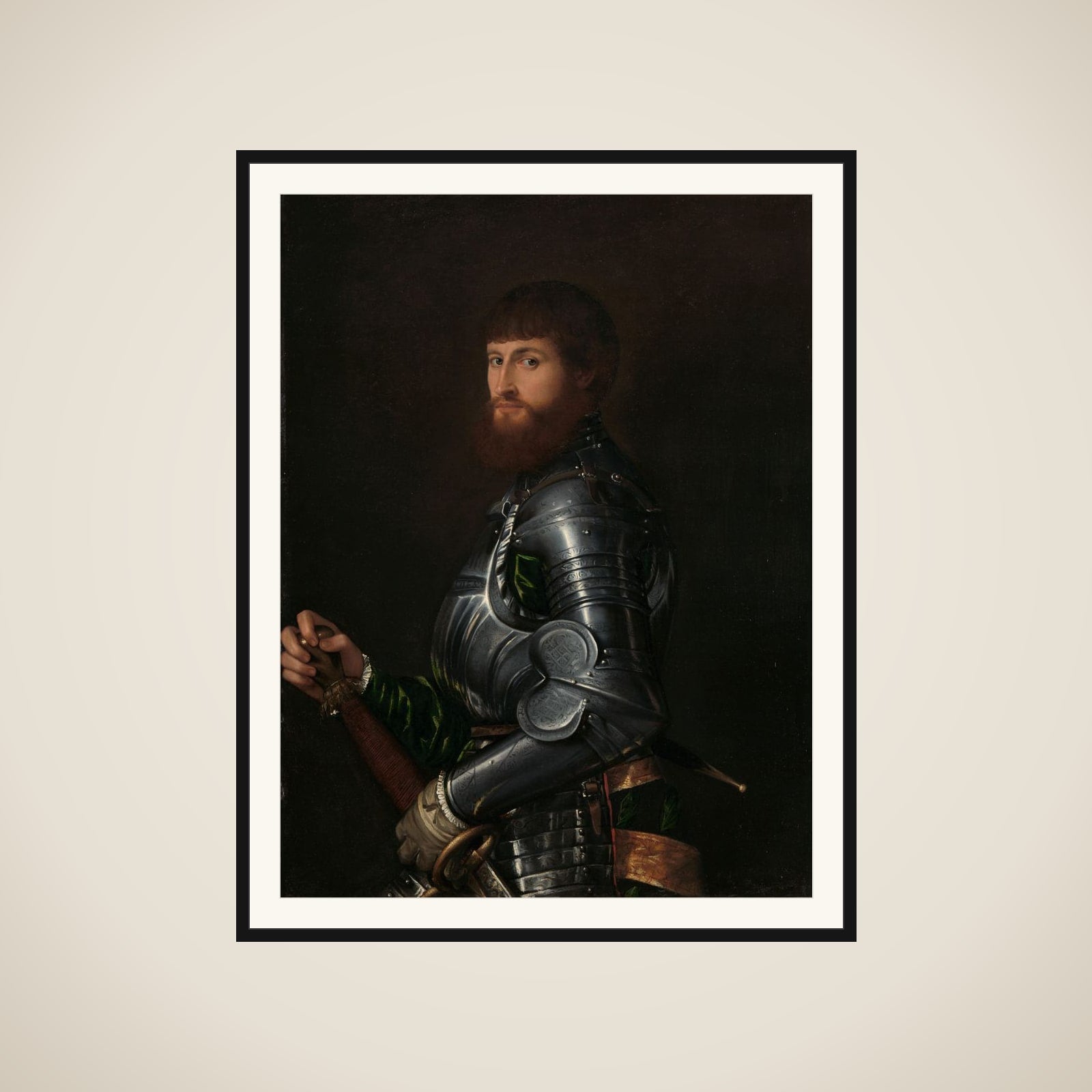 Portrait of a Nobleman in Armor framed