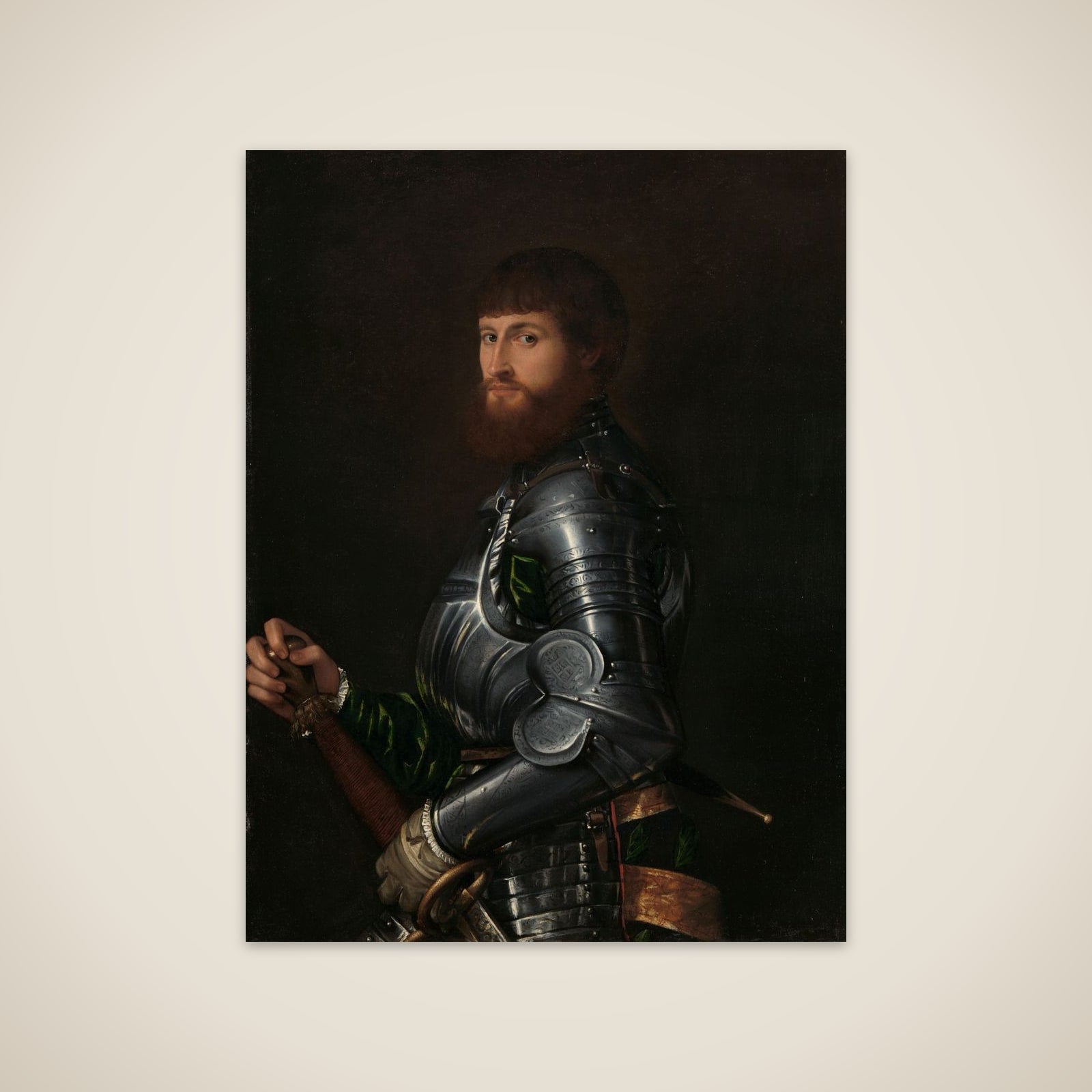 Portrait of a Nobleman in Armor unframed print