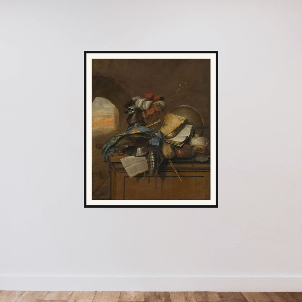Vanitas Still Life framed — shown to scale