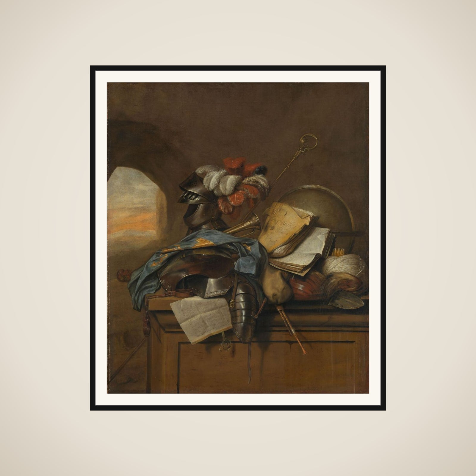 Vanitas Still Life framed