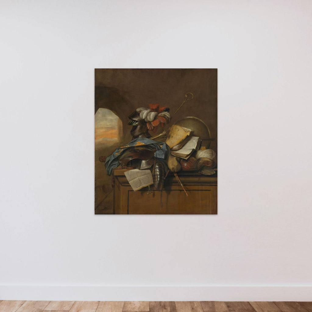 Vanitas Still Life unframed — shown to scale
