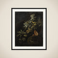 Still Life with Passionflowers framed