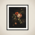 Still Life with Roses framed