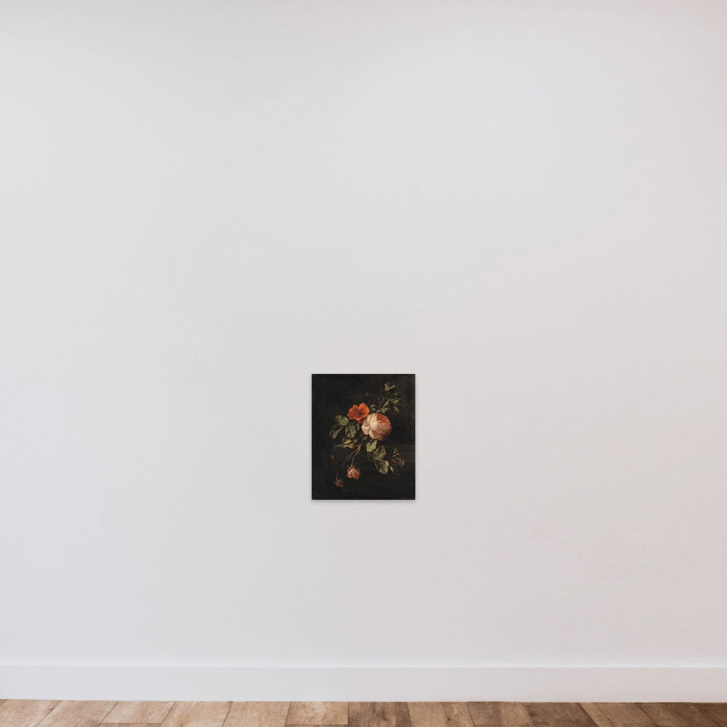 Still Life with Roses unframed — shown to scale