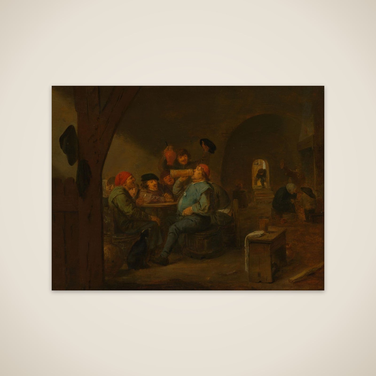 Drinking Bout in a Tavern unframed print