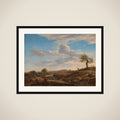 Hilly Landscape with a High Road framed