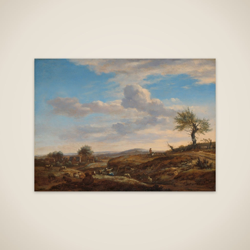 Hilly Landscape with a High Road unframed print