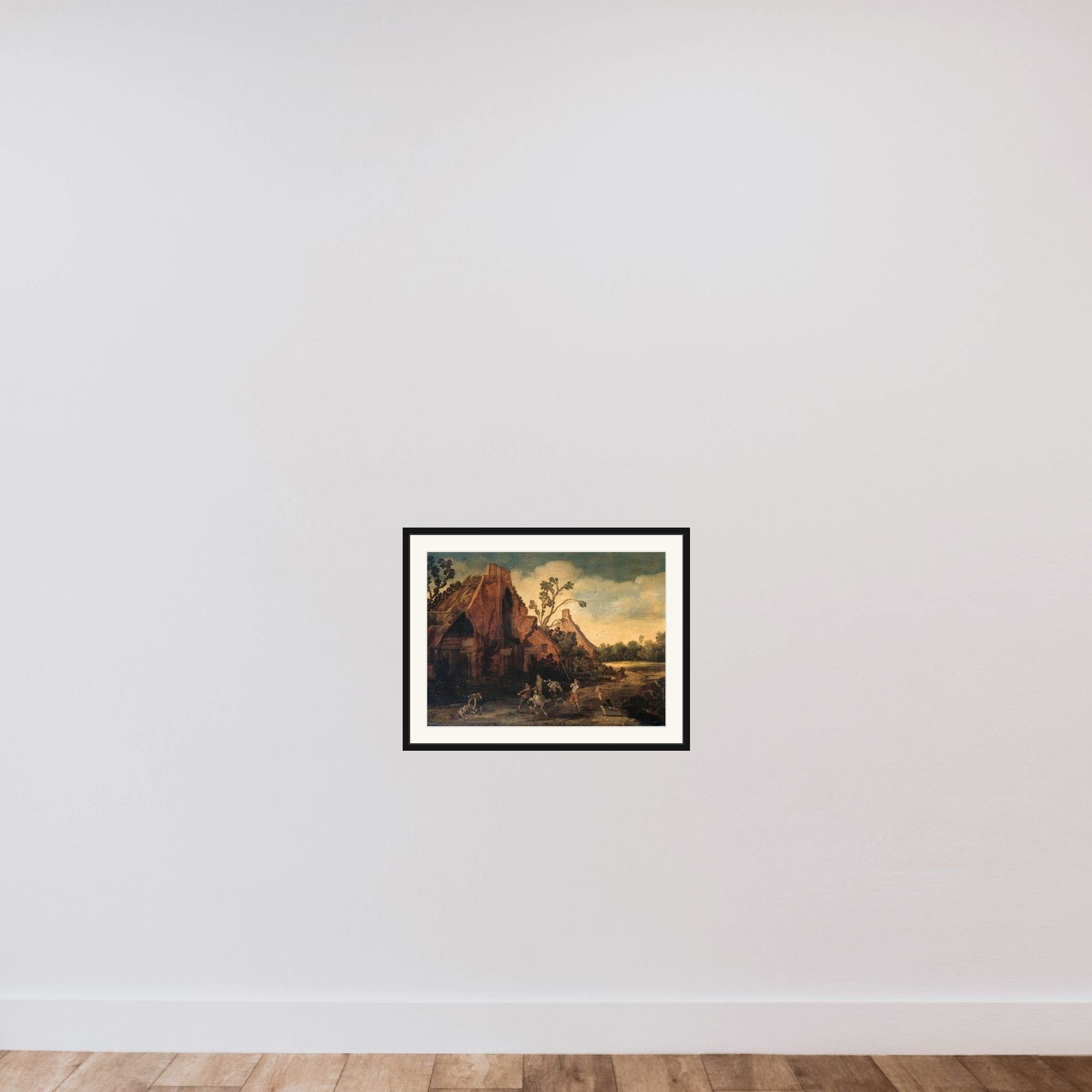 The Robbery framed — shown to scale
