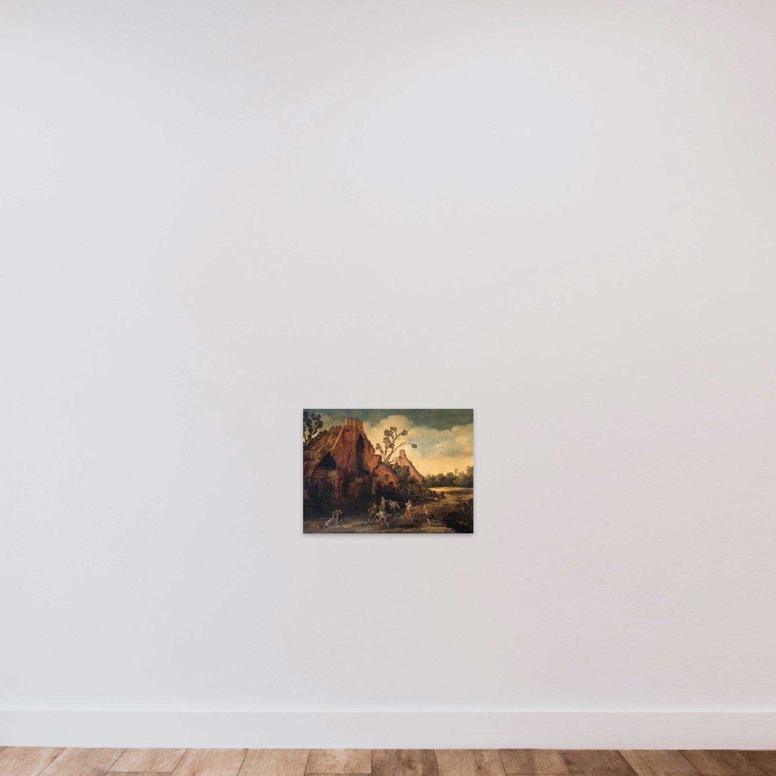 The Robbery unframed — shown to scale