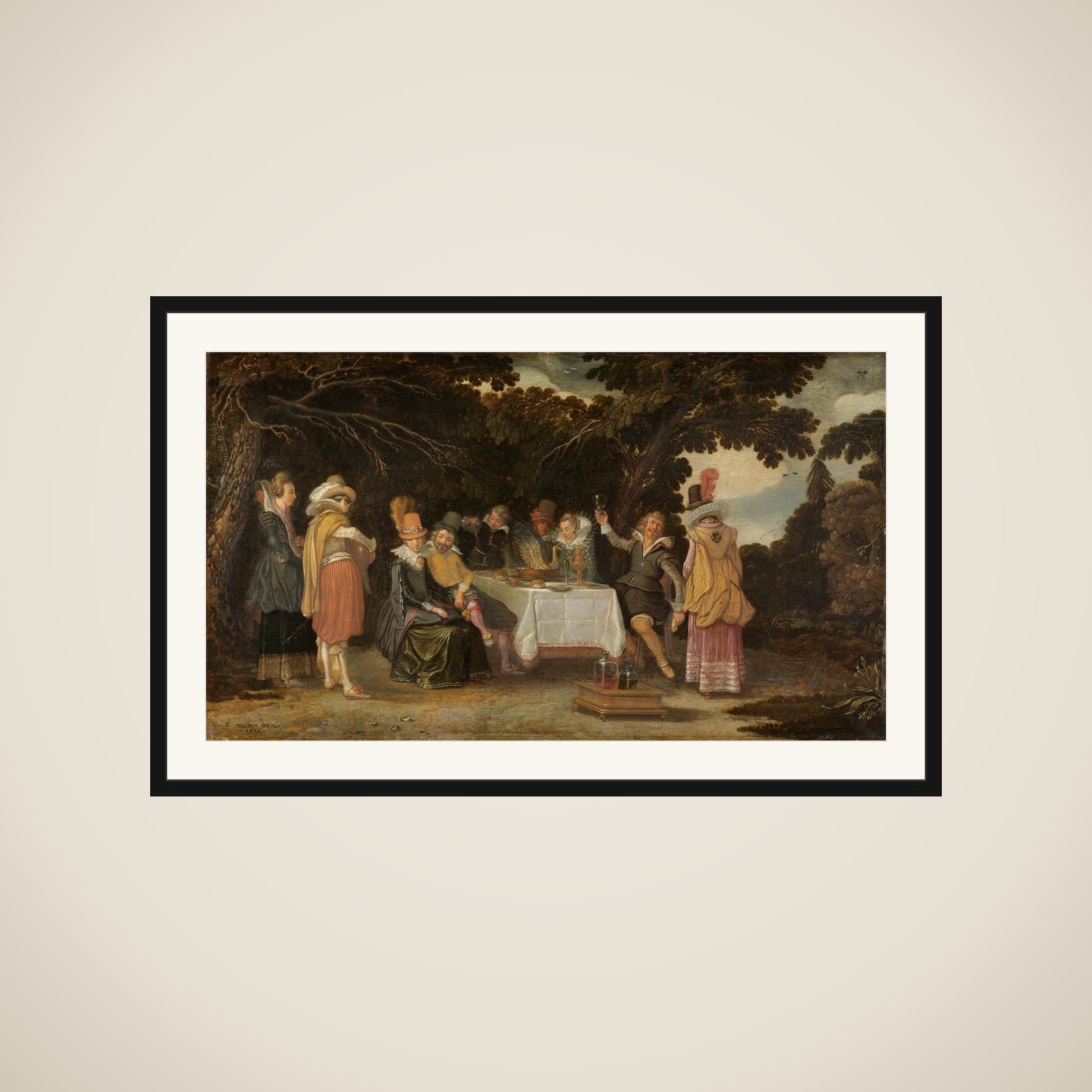 An open-air Party framed