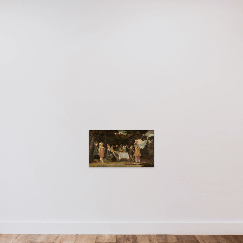An open-air Party unframed — shown to scale