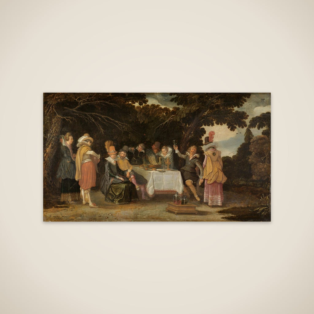 An open-air Party unframed print