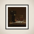 Still Life with Roemer, Beer Glass and a Pipe framed