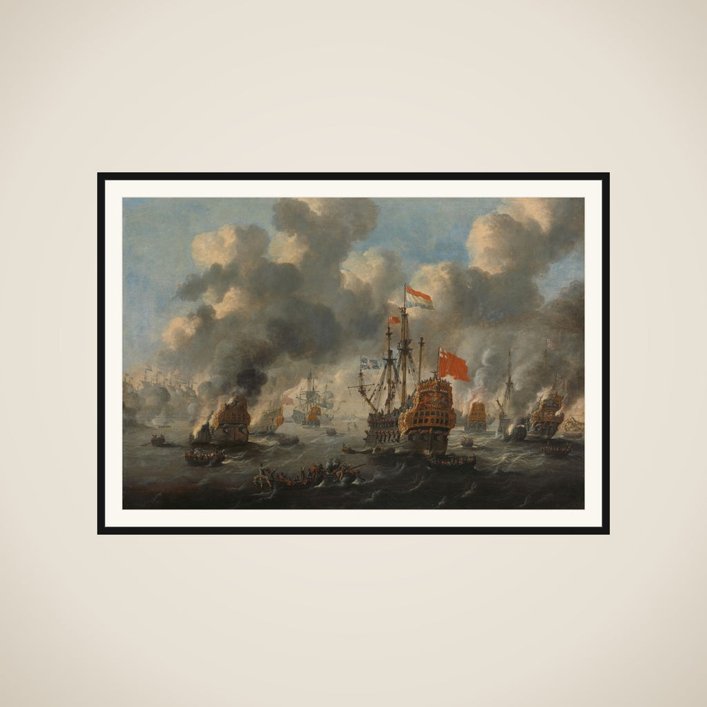The Dutch Raid on the Medway, 1667 framed