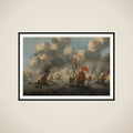 The Dutch Raid on the Medway, 1667 framed