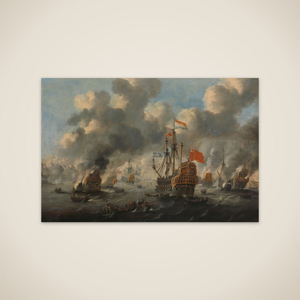The Dutch Raid on the Medway, 1667 unframed print