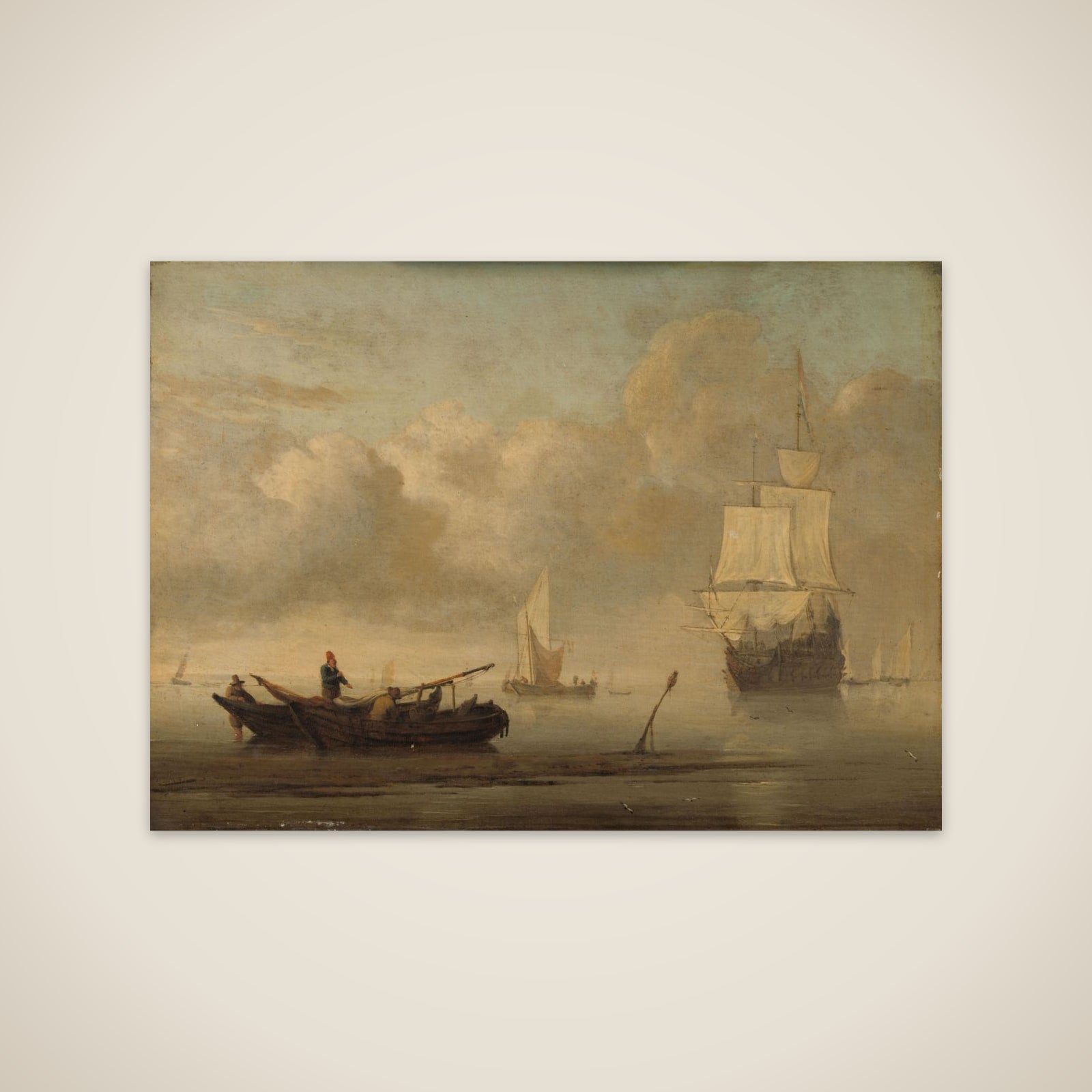 Ships near the Coast during a Calm unframed print