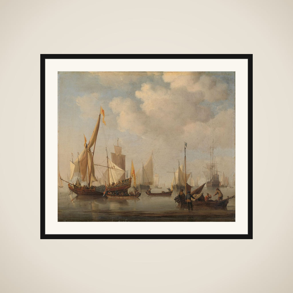 A Calm at Sea framed