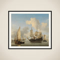 Ships at Anchor on the Coast framed