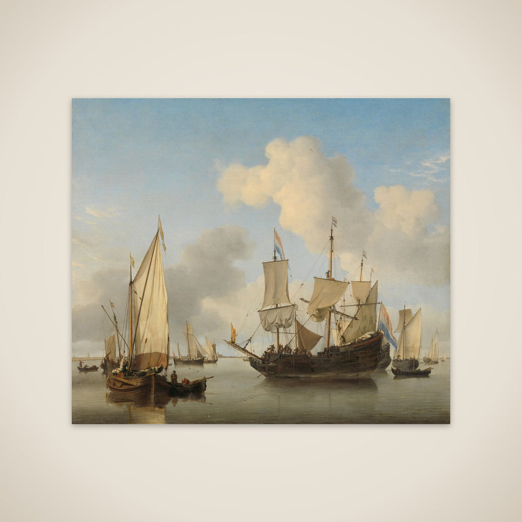 Ships at Anchor on the Coast unframed print