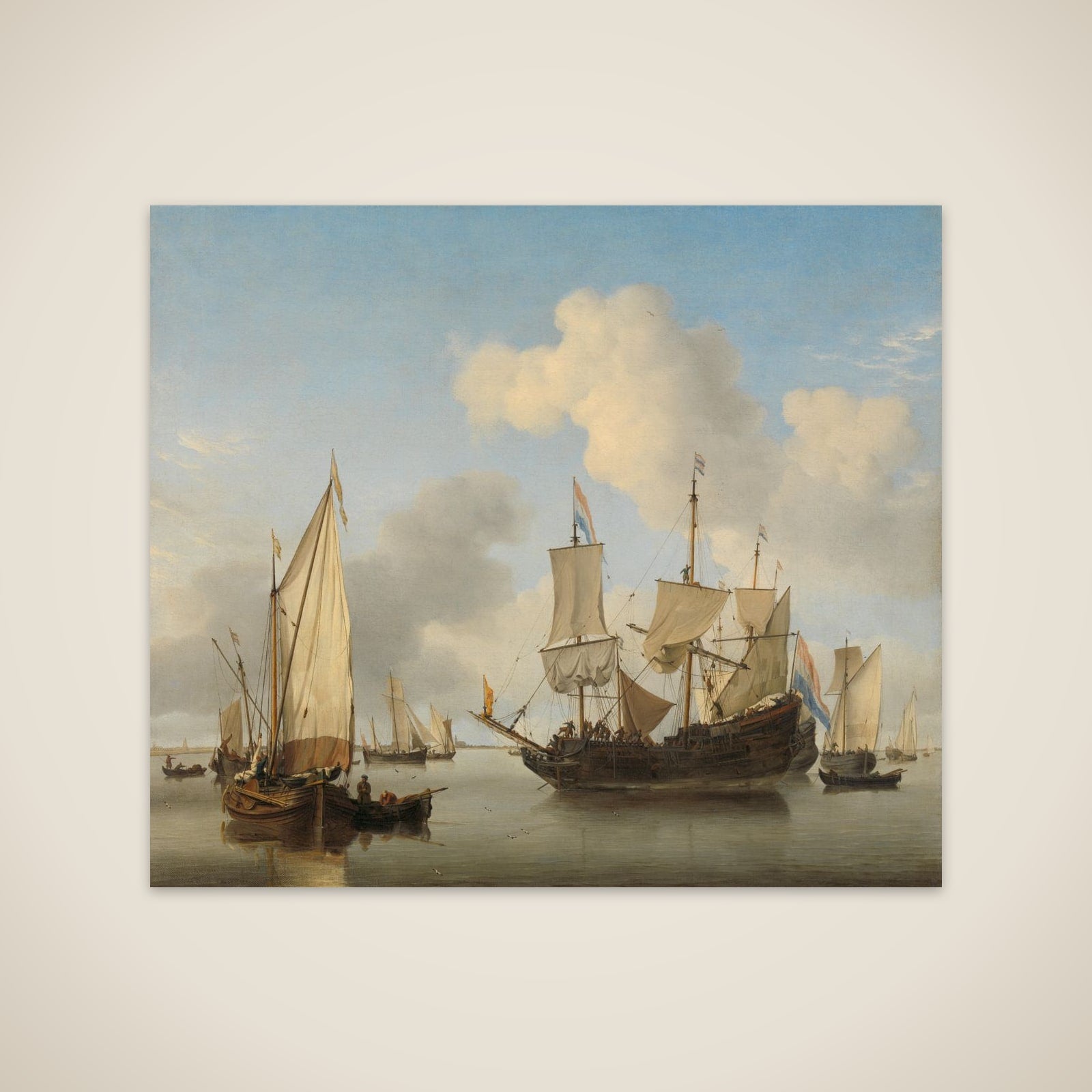 Ships at Anchor on the Coast unframed print