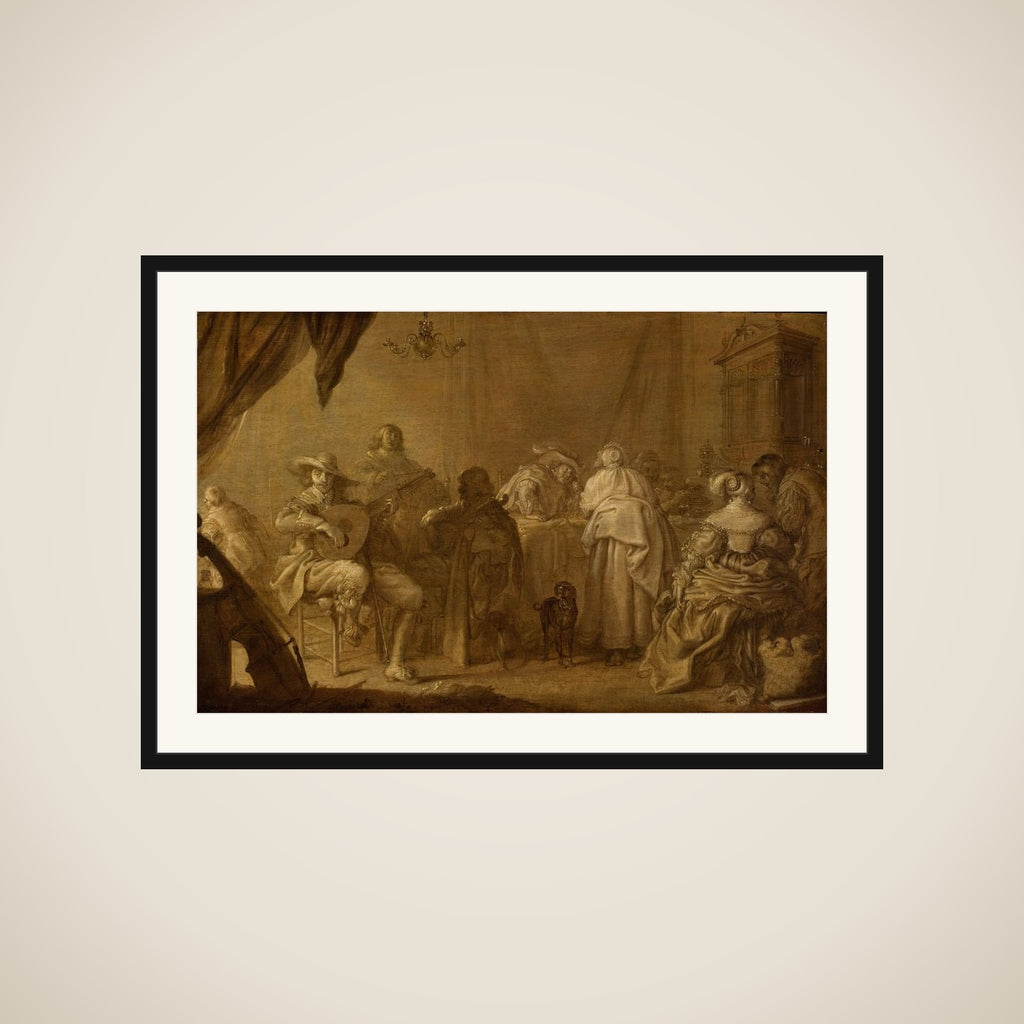 A Musical Party framed