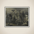 Friedrich V (1596-1632), Elector of the Palatinate, King of Bohemia, and his Wife Elizabeth Stuart (1596-1662) on Horseback framed