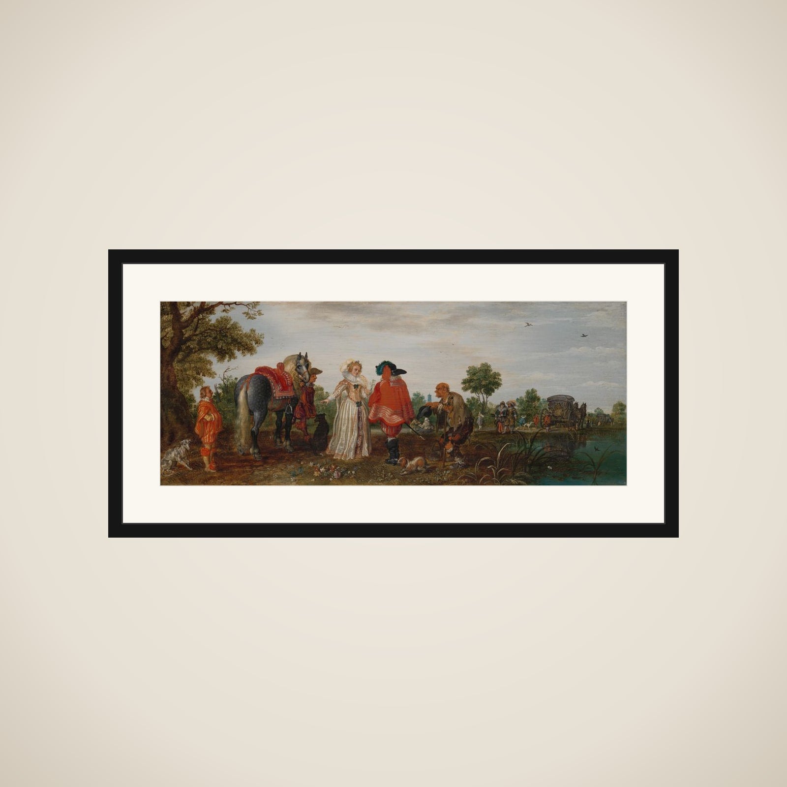 Spring (The Meeting) framed