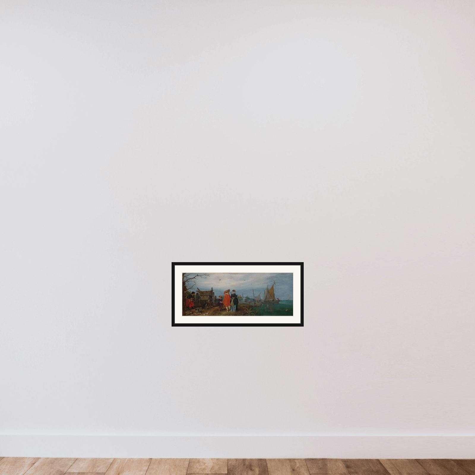 Autumn (Conversation) framed — shown to scale