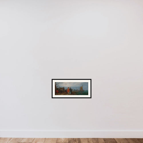 Autumn (Conversation) framed — shown to scale