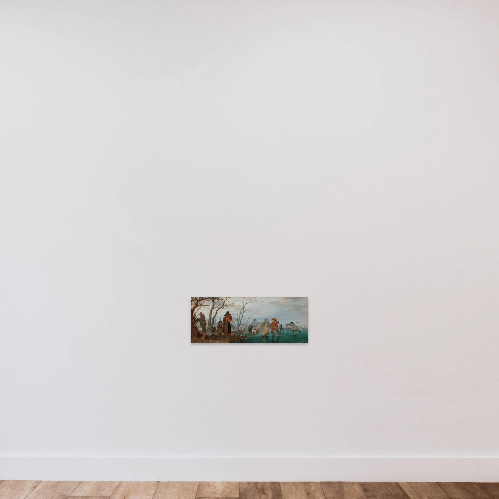 Winter (Amusement on the Ice) unframed — shown to scale