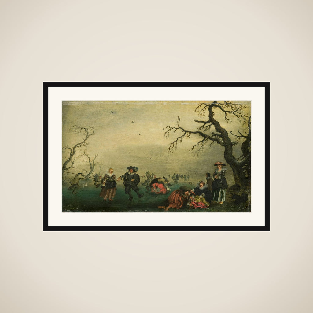 Ice Skaters framed