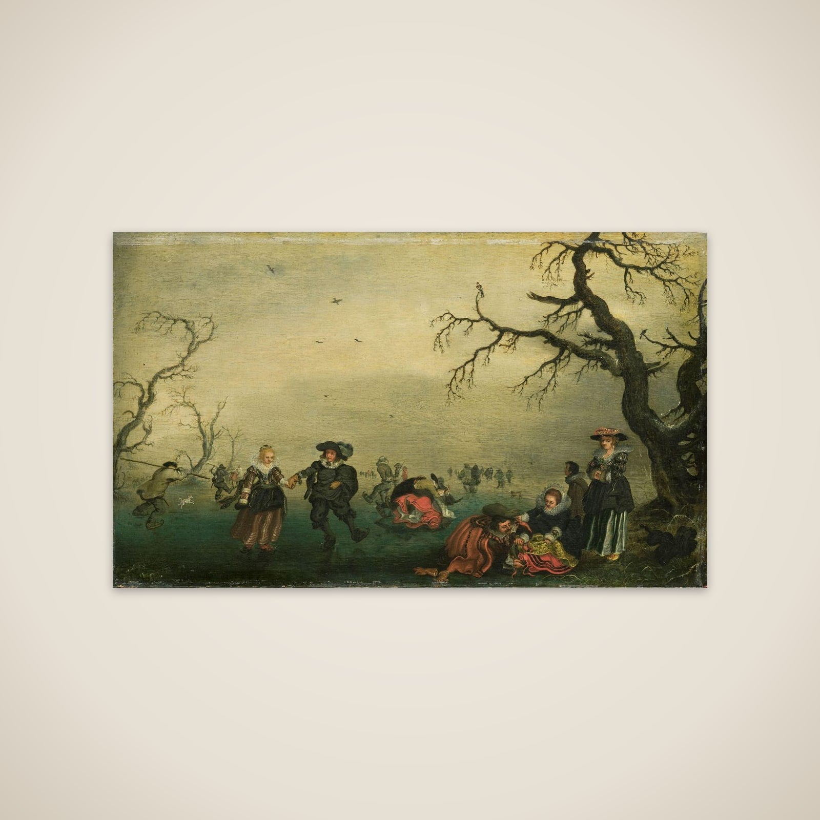 Ice Skaters unframed print