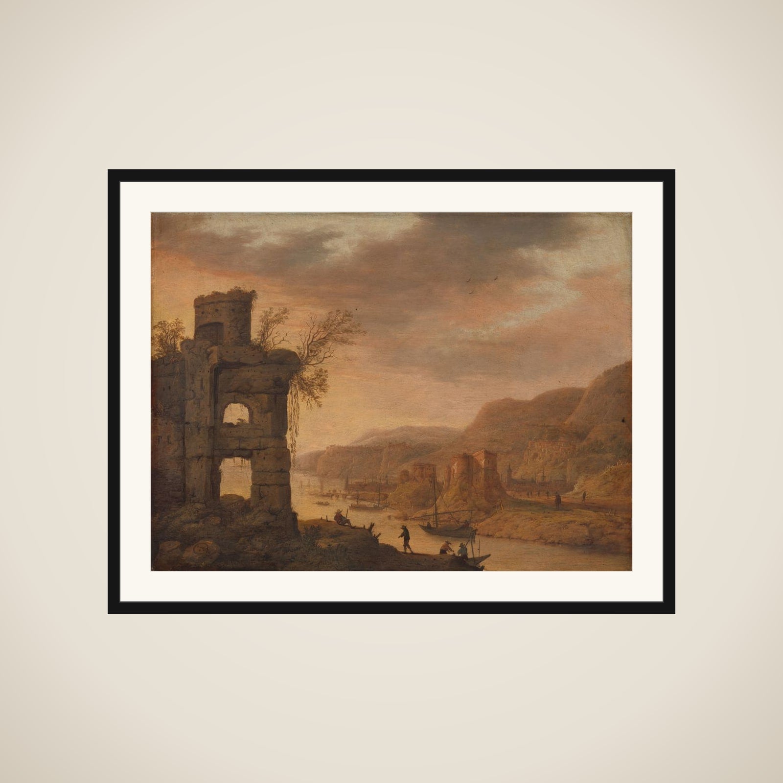River Landscape framed