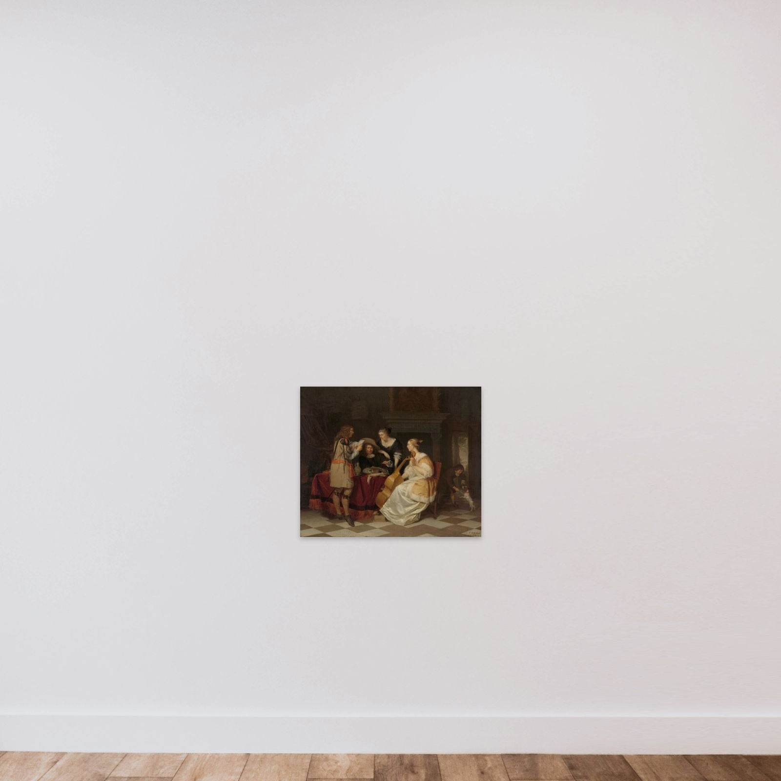 A Musical Company unframed — shown to scale