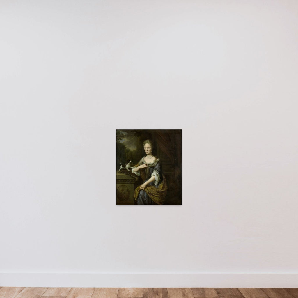 Portrait of a Woman unframed — shown to scale