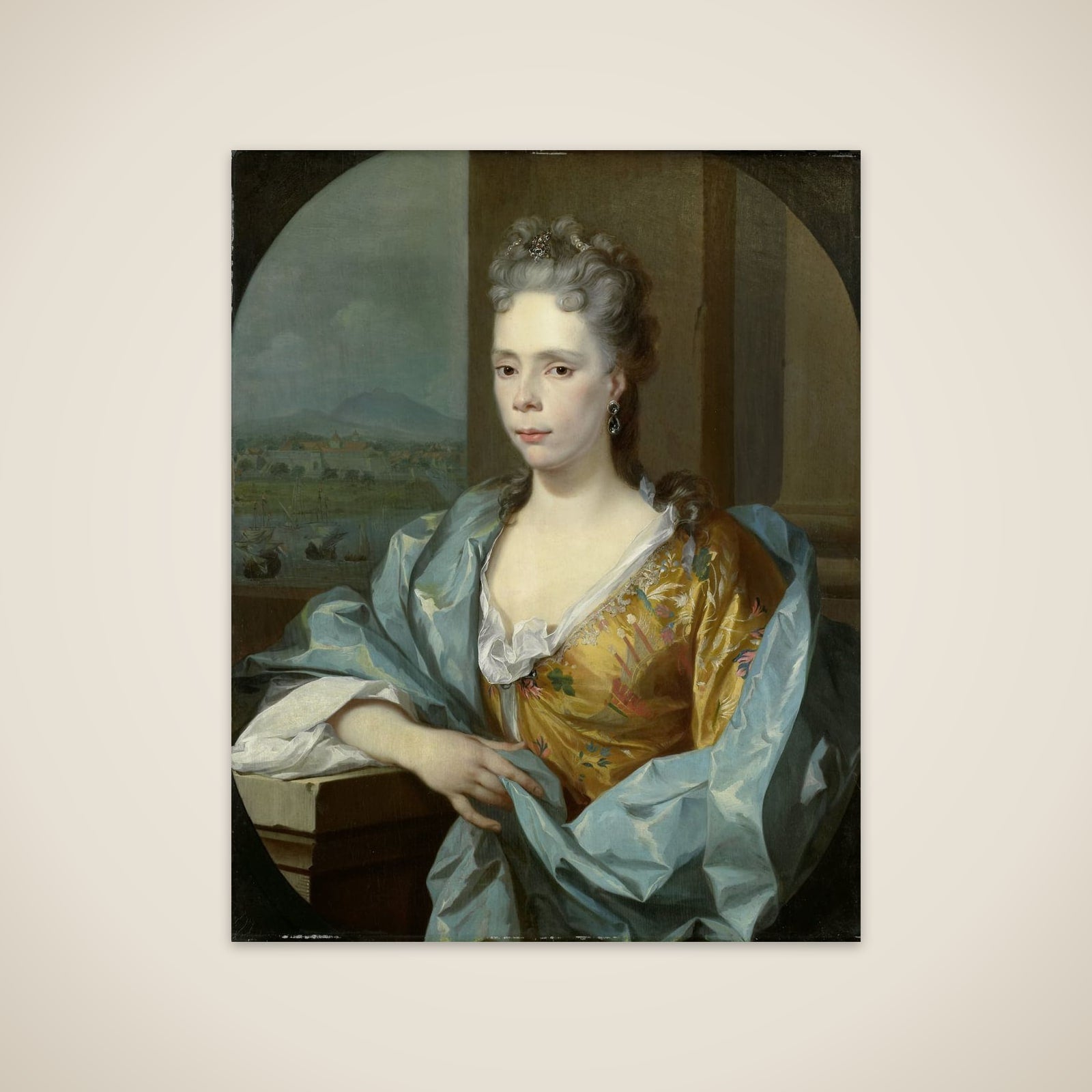 Portrait of Elisabeth van Riebeeck, Daughter of Abraham van Riebeeck, Wife of Gerard van Oosten unframed print