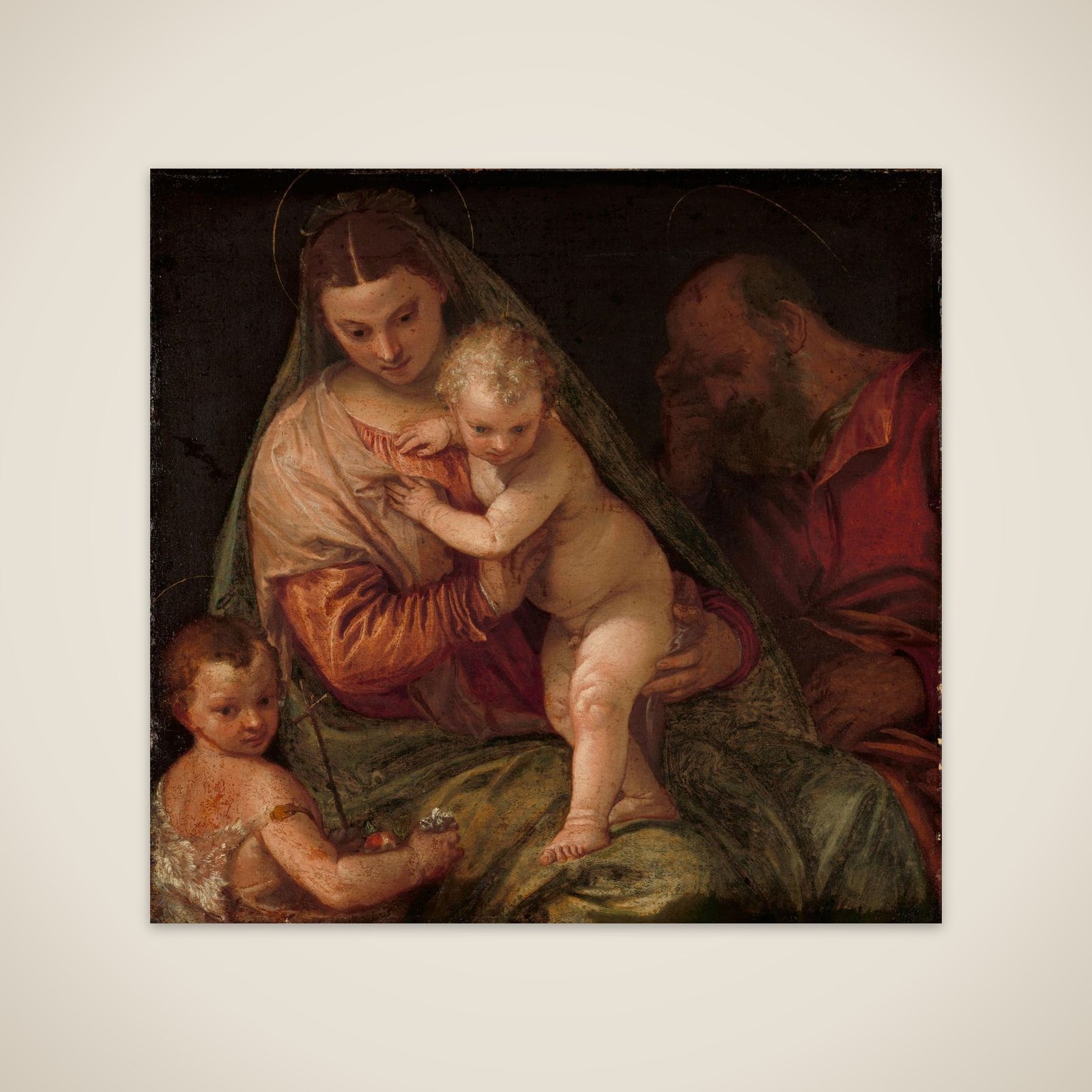 Holy Family with Young Saint John unframed print