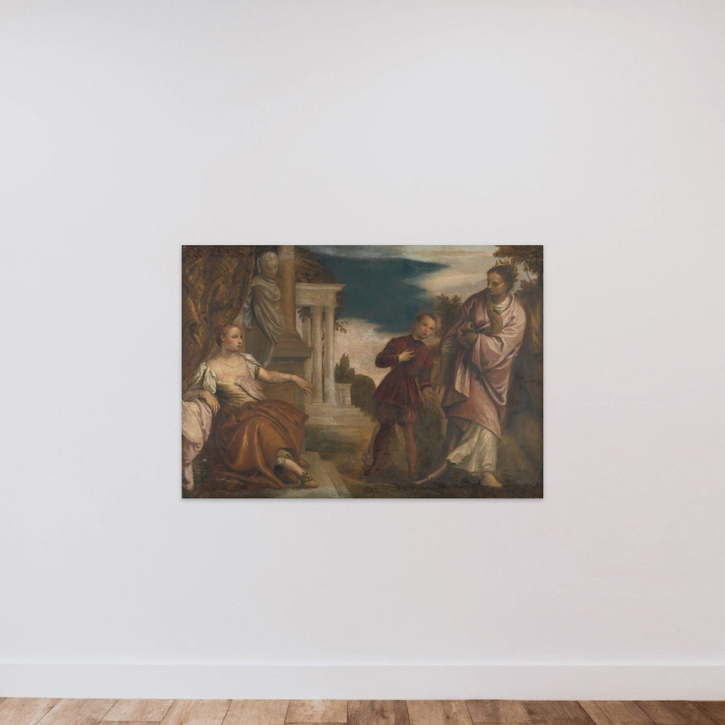 The Choice between Virtue and Passion unframed — shown to scale