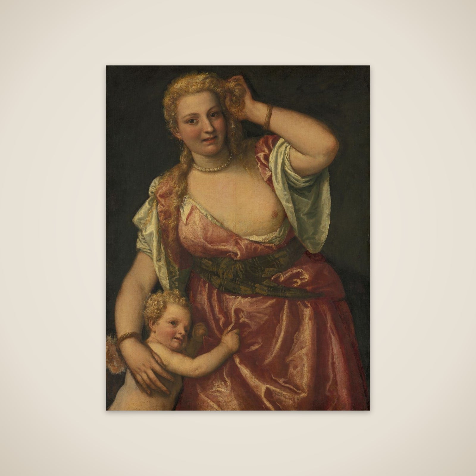 Venus and Cupid unframed print