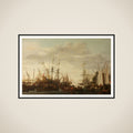 A Keelhauling, according to the non attested Tradition, of the Ship's Doctor of Admiral Jan van Nes framed
