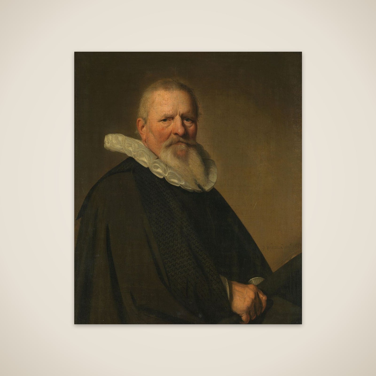 Portrait of Pieter Jacobsz Schout (1570-1645) unframed print