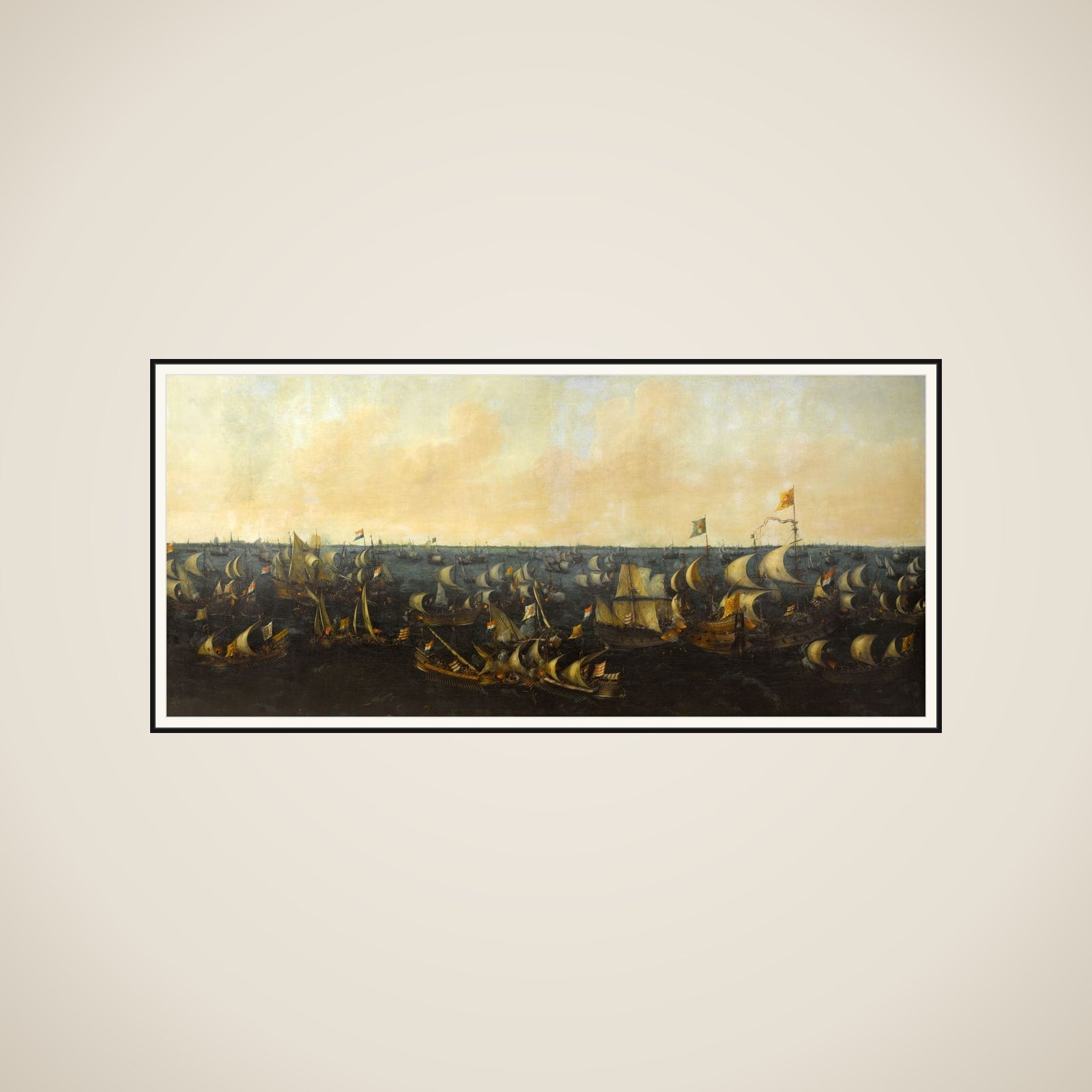 The Battle of the Zuider Zee, 6 October 1573 framed