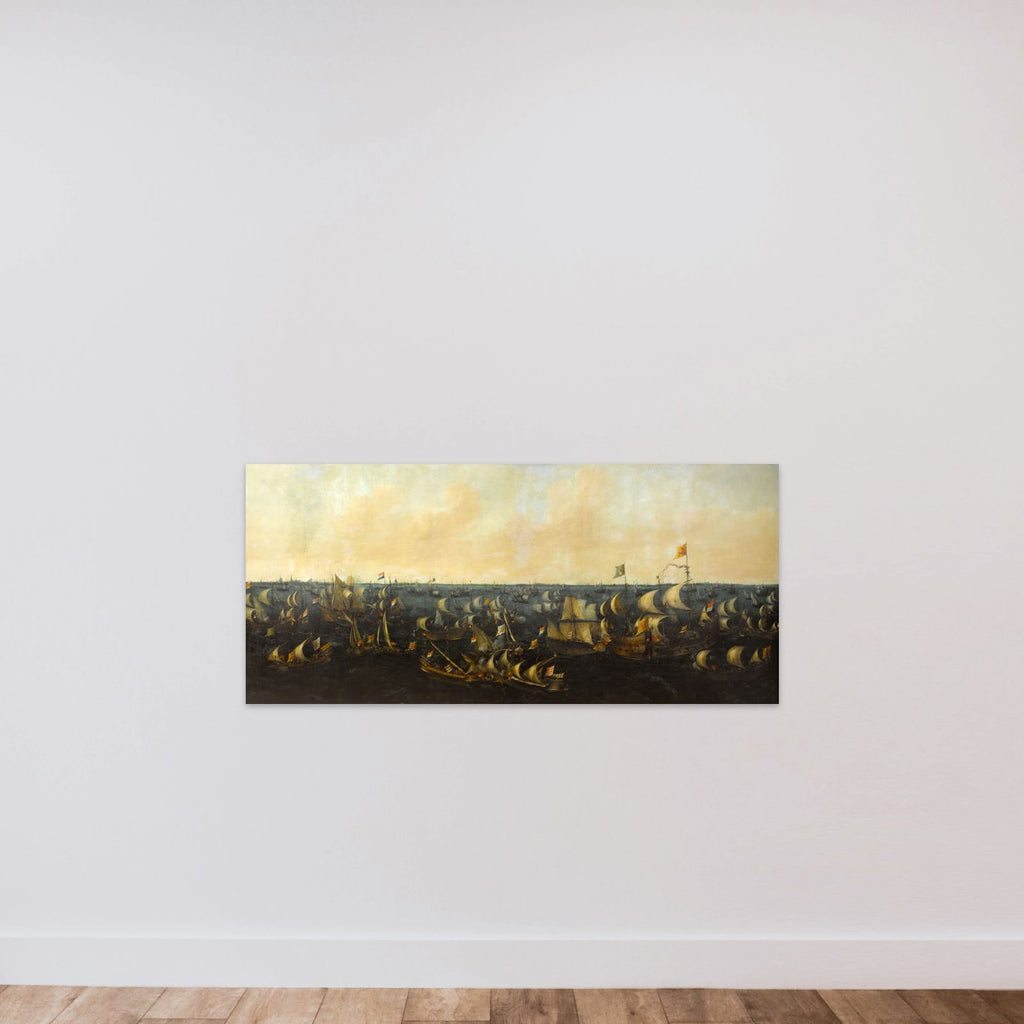 The Battle of the Zuider Zee, 6 October 1573 unframed — shown to scale