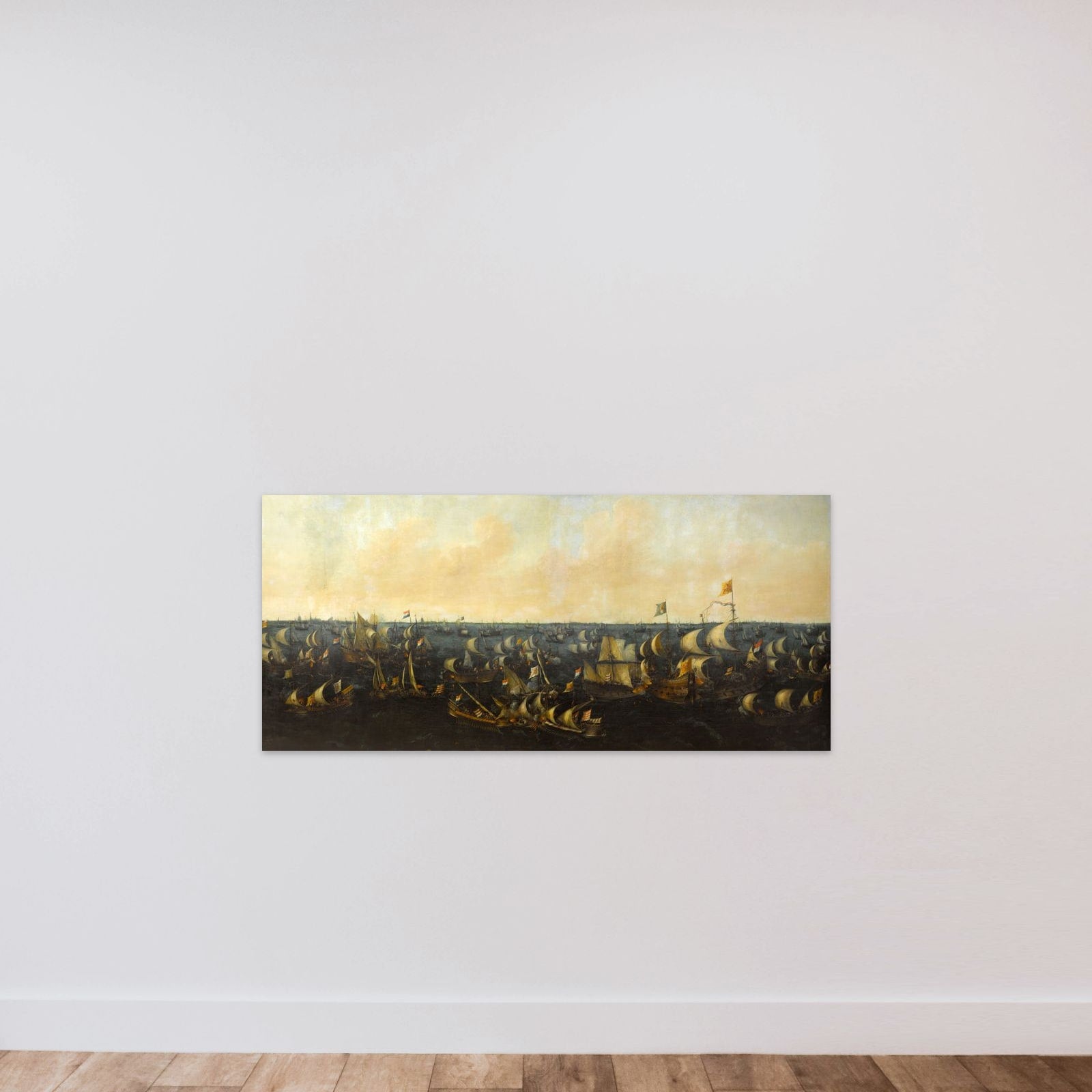 The Battle of the Zuider Zee, 6 October 1573 unframed — shown to scale