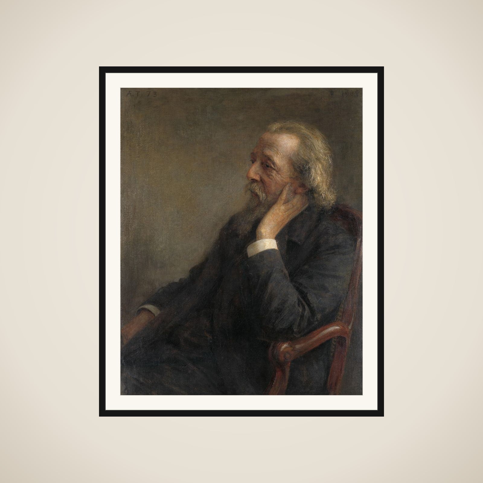 Portrait of Ds Petrus Hermannus Hugenholtz (1834-1911), oprichter van de Vrije Gemeente framed